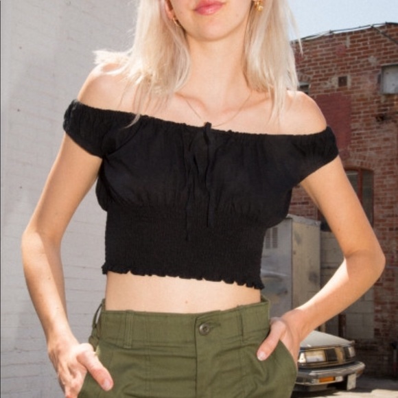 Brandy Melville Tops - NWT Brandy Melville J. Galt Marilyn Black Top-OS Brandy Melville Tops - NWT Brandy Melville J. Galt Marilyn Black Top-OS